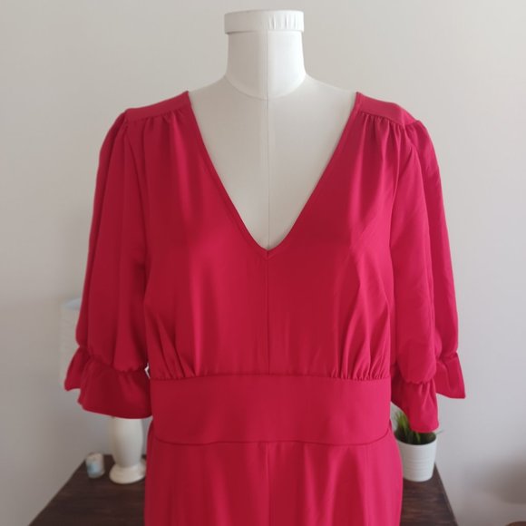 {Wonderly} Ripple Sleeve Jumpsuit - Picture 6 of 8